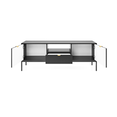 TV Unit 2 Doors 1 Drawer – Black