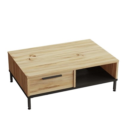 Rectangular Coffee Table - Wotan Oak & Black