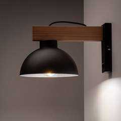 Wall Lamp Oslo - Black E27 15W