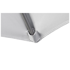 Anthracite & Taupe Centre-Pole Parasol D250