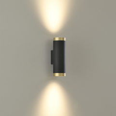 Lux Wall Lamp – Black & Gold