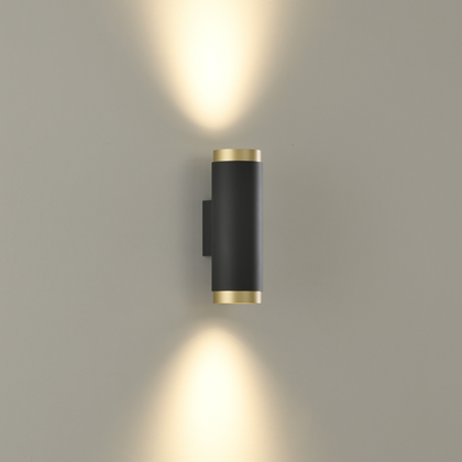 Lux Wall Lamp – Black & Gold