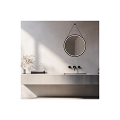 Mirror With LED Light 15W 3000K-4000K – Black Matt