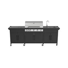 Natural Colour Silver Kitchen BBQ