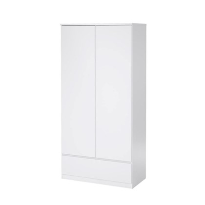 White Naia Wardrobe With 2 Doors &  1 Drawer