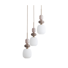 Zen Sabia Botti Pendant Lamp – White & Sabia