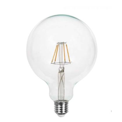 12.5W G125 LED Filament Bulb Clear Cover 3000K E27