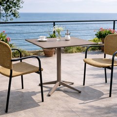 Café Table Folding 70x70 – Turtle Dove