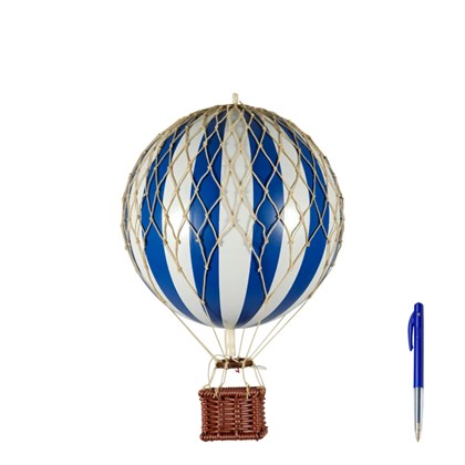 Vintage Balloon Model Travels Light Blue White