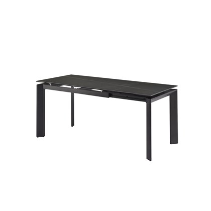 Extendable Table Black Matt Ceramic Top 170-120x80
