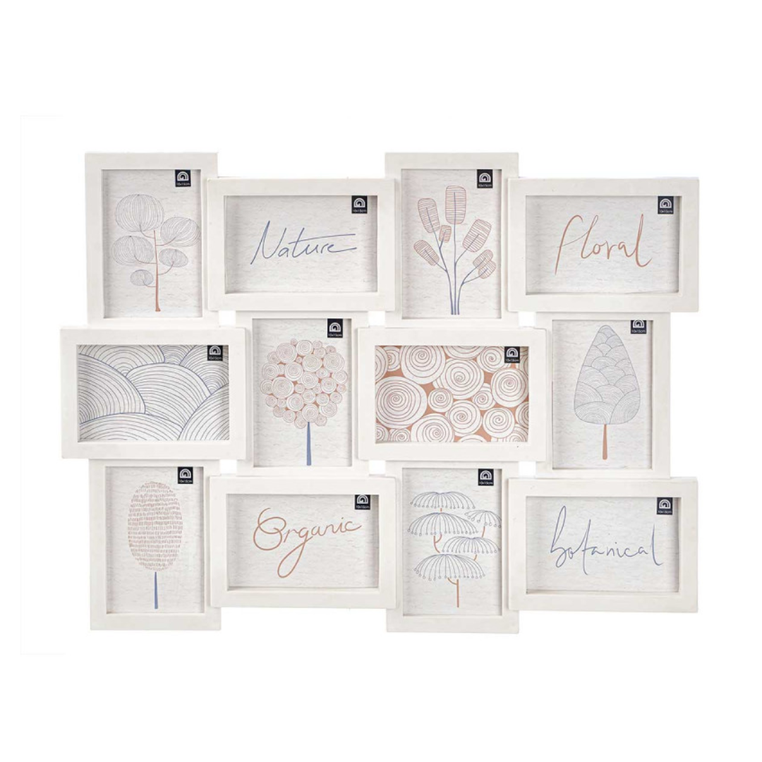 12 Spaces Photo Frame 10x15 – White