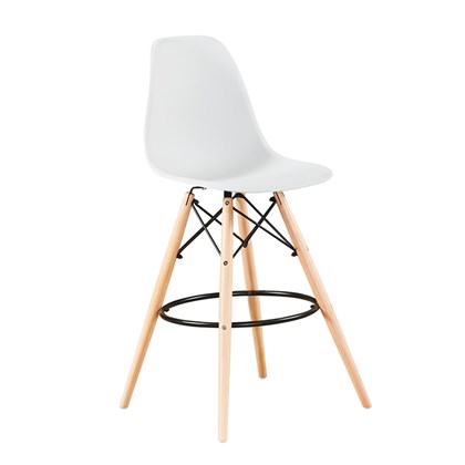 Bar Chair PP Wood - White