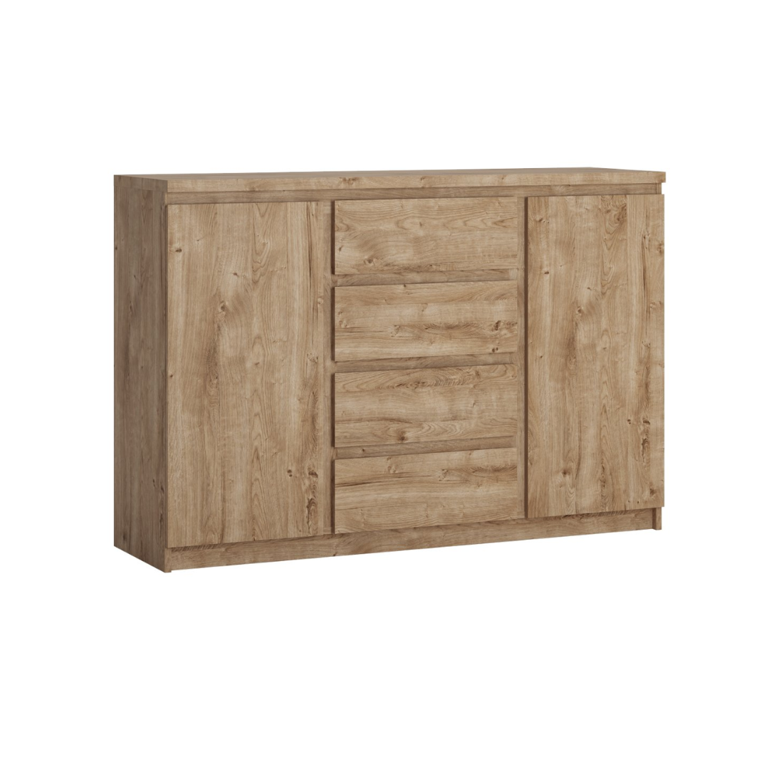 Sideboard 2 Doors 4 Shelves – Golden Ribbeck Oak