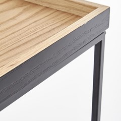 Square Coffee Table - Natural & Black