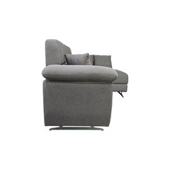 3-Seater Sofa Right Chaise Longue - Grey