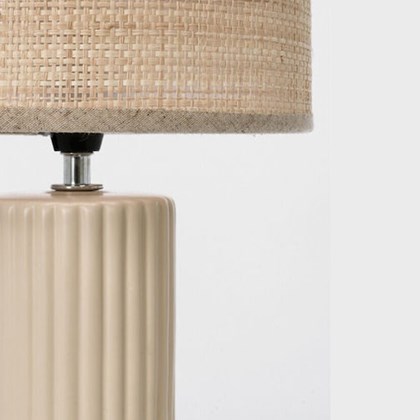 Ceramic  Beige Table Lamp H42