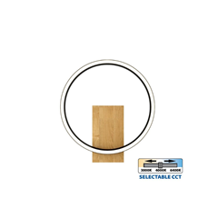 Matteo LED Wall Light – Black/Wood