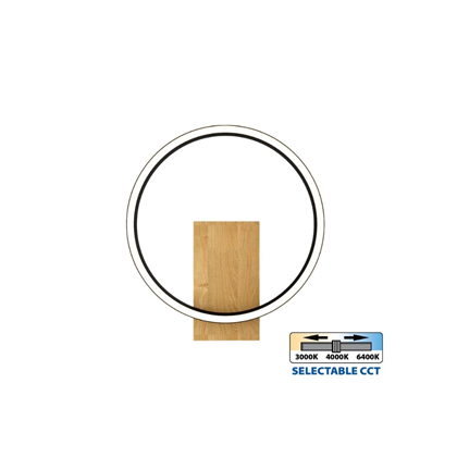 Matteo LED Wall Light – Black/Wood