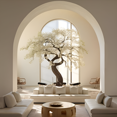 Artificial White Cherry Blossom Tree
