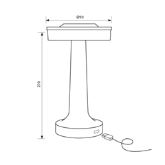 Julie LED Desk Lamp – White