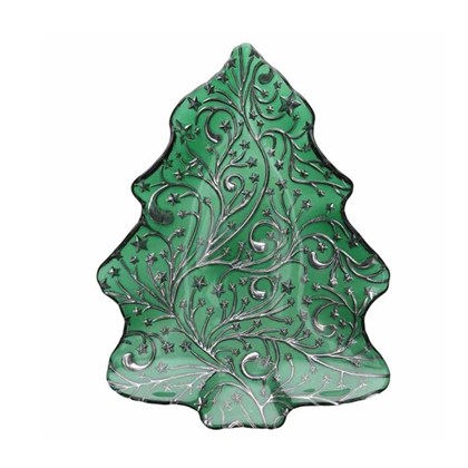 Green Tree Plate Pine Green