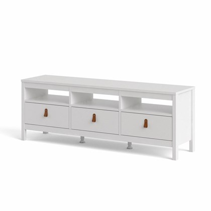 Madrid TV Unit 3 Drawers - White