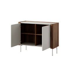 Sideboard 2 Doors – Cashmere & Walnut