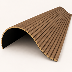Flexible Acoustic Panel 120x280cm– Natural White Oak
