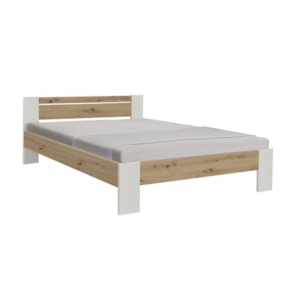 Futon Bed with Slats 160x200 - Artisan Oak & White