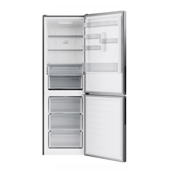 Fridge-Freezer Stainless Steel 341L