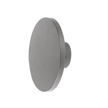 Plastic Outdoor Round Wall Light Dark Grey 8W 3000K