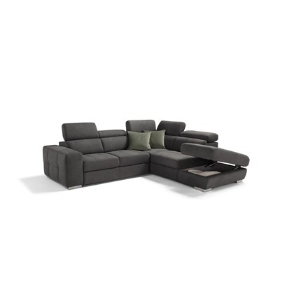 L-Shaped Sofa Bed 2-Seater With Corner Right 00473-R28