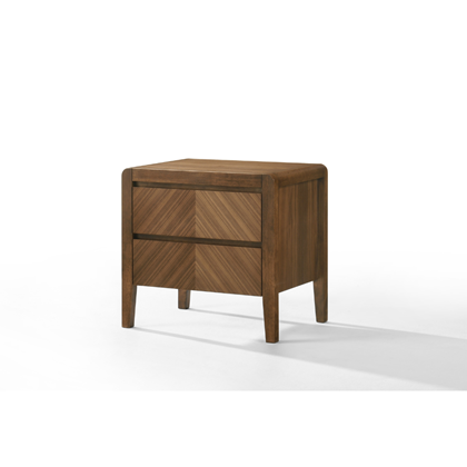 Natural Walnut Bed Side