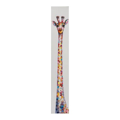 Slim Giraffe Painting 25x150 cm
