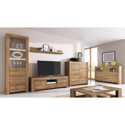 Showcase Cabinet – Riviera Oak
