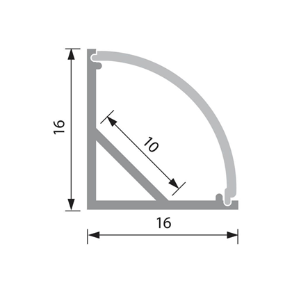 Profile A 2m Kit Aluminum