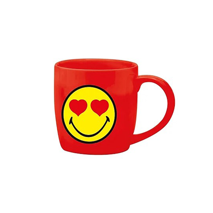 Coffee Mug Smiley 150ml - Red