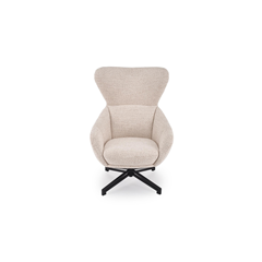 Fredy Leisure Chair with Stool – Light Beige