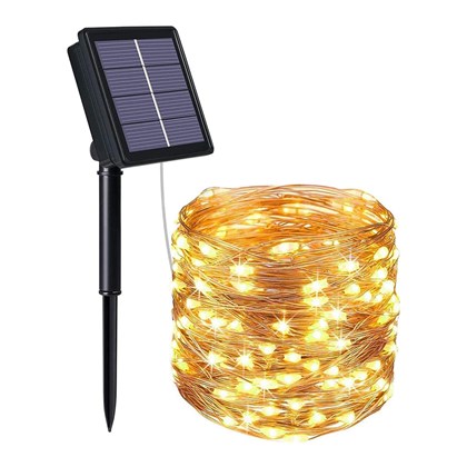 Outdoor Solar Christmas Light 100 LED 10M