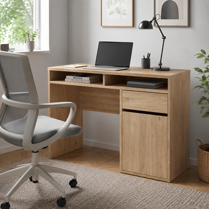Oak Function Plus Desk 1 door