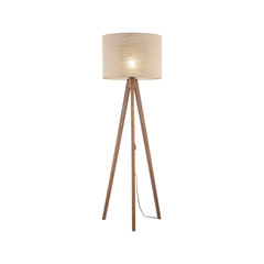 Grand Walnut Floor Lamp