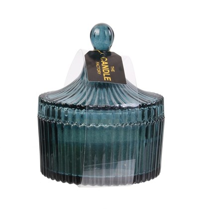 Bohemian Scented Glass Candle Blue H12.3cm M12