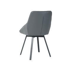 Dining Chair PU - Dark Grey