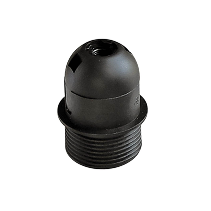K756 Half Threaded Lamp Holder – Black