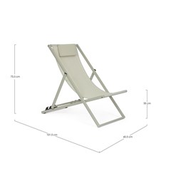 Deckchair - Grey