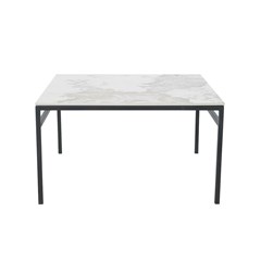 Coffee Table Ceramic White Brown