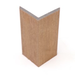 Exterior WPC Wall Panel L Corner - Teak