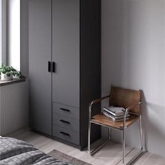 Sprint Wardrobe with 2 doors & 3  drawers