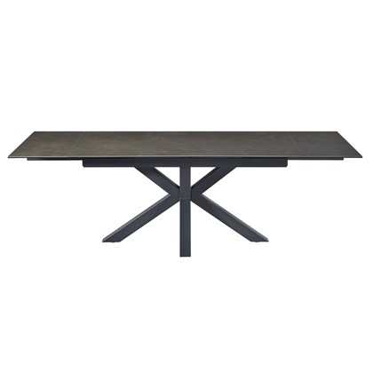Extendable Table Matt Ceramic Top Black 240-160x90