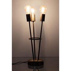 Silver Table Lamp 3Bulbs H45